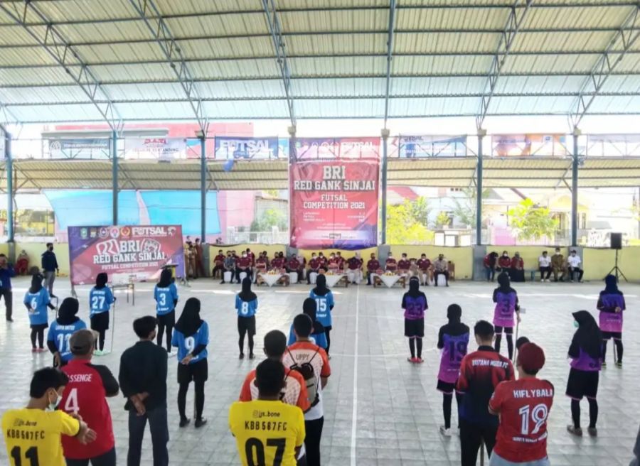 48 Tim Siap Bertarung Pada Turnamen Futsal BRI Redgank Sinjai