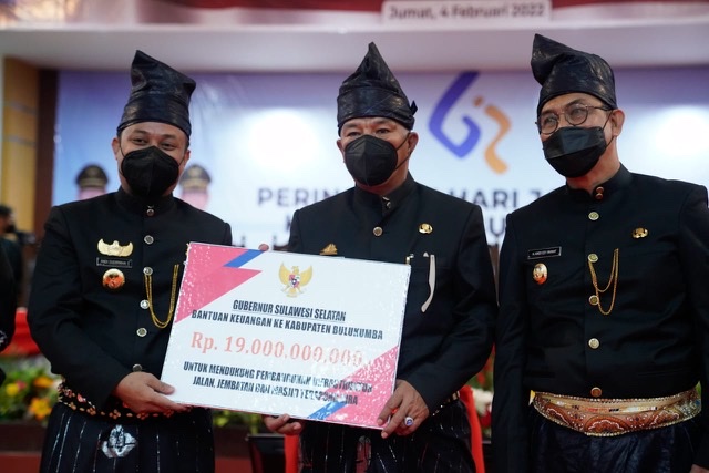 62 Tahun Bulukumba, Plt Gubernur Sulsel Beri Bantuan Keuangan Rp 19 Miliar