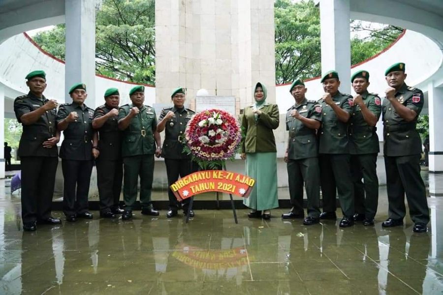 Ajendam Hasanuddin Gelar Ziarah Rombongan di HUT ke-71 Ajudan Jenderal TNI AD