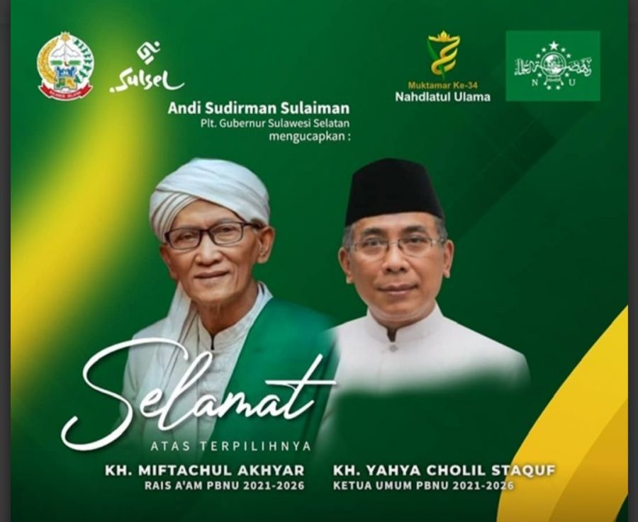 Andi Sudirman Ucapkan Selamat Terpilihnya Yahya Cholil Staquf Sebagai Ketum PBNU