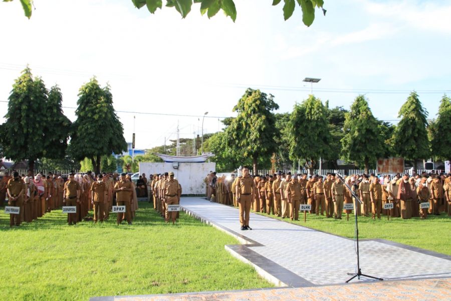 Apel Gabungan OPD Bupati Andi Utta: Jangan Tutup Jalan
