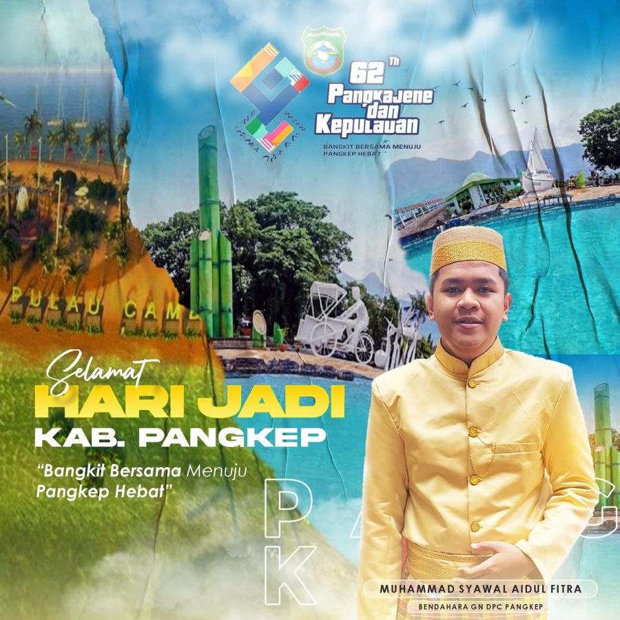 Bendum Garda Nusantara DPC Pangkep Berikan Ucapan Selamat HUT Pangkep Ke- 62 Tahun