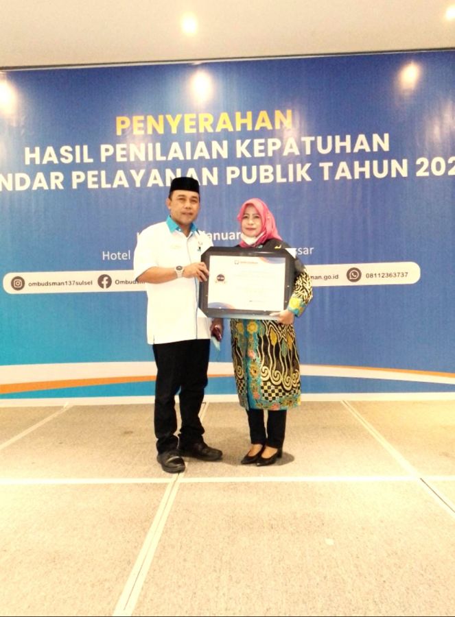 Bulukumba Peroleh Nilai Tertinggi di Sulsel Standar Pelayanan Publik Tahun 2021
