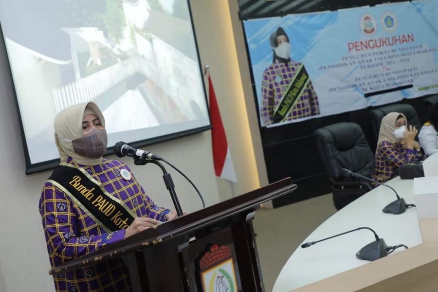 Bunda Paud Kota Makassar Lantik Bunda Paud Kecamatan se Kota Makassar