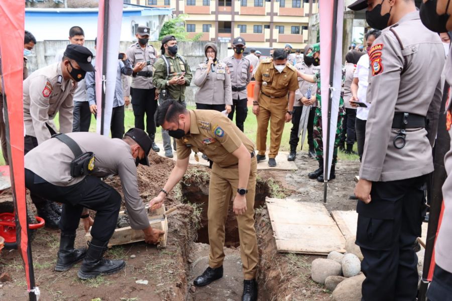 Bupati Dan Kapolres Serta Forkopimda Gowa Letakkan Batu Pertama Pembangunan Masjid
