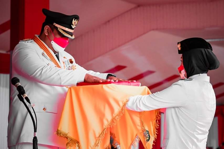 Bupati Maros  Inspektur Upacara Peringatan HUT Kemerdekaan RI