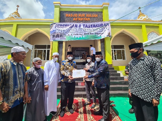 Bupati Wajo Resmikan Masjid Nur Auliah As