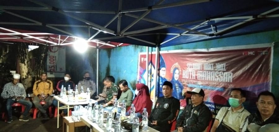 Camat Tallo, Danramil dan Kapolsek Silaturahmi di Kelurahan Tammua