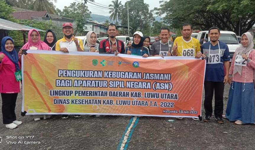 Diminta Penduli dengan Kesehatan, ASN Luwu Utara Ikut Pengukuran Kebugaran Jasmani