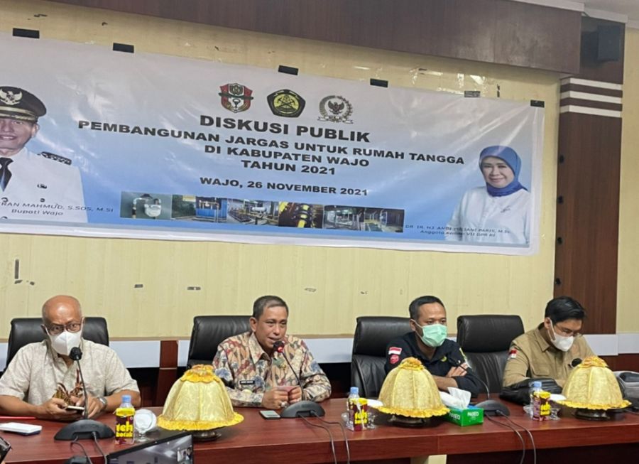 Diskusi Publik Pembangunan Jargas Untuk Rumah Tangga di Kabupaten Wajo