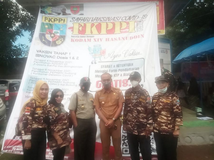 DPD FKPPI bersama Kodam XIV Hasanuddin Mengadakan Vaksinasi