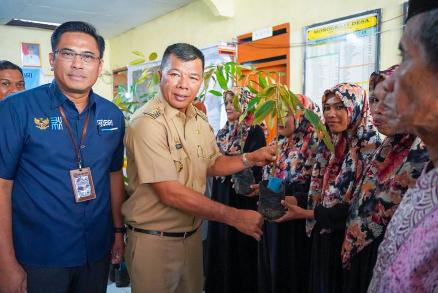 Dukung Program Unggulan Pemda, BRI Bulukumba Serahkan Ribuan Bibit Durian Musang King
