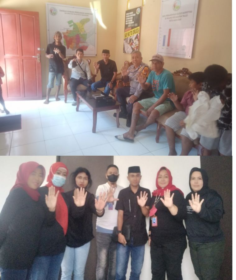 GANN Sulsel Bersama Indrawan Mengunjungi Kampung Narkoba