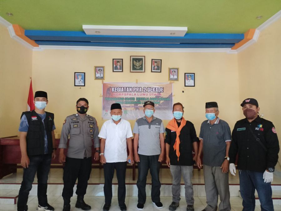 Gelar Pengobatan Gratis, Korspala Lutra Gandeng PSC 119 Dinas Kesehatan