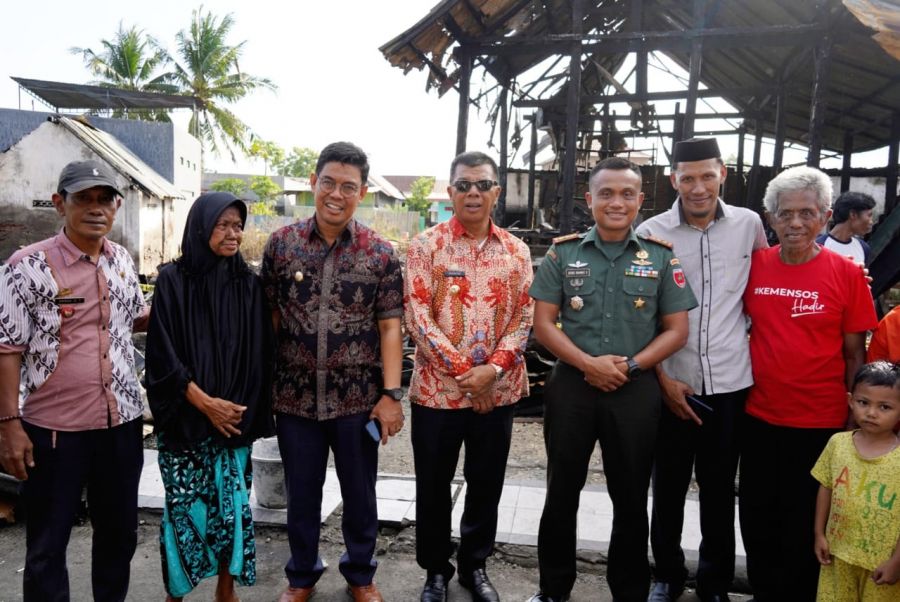 Gerak Cepat, Bupati dan Wabup Sambangi Korban Kebakaran di Bentenge