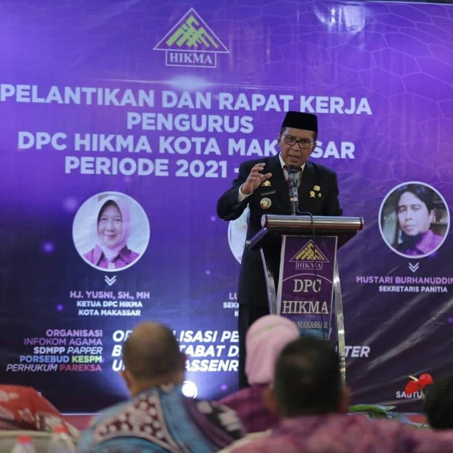 Hadiri Pelantikan DPC Hikma, Wali kota Danny Ajak Warga Massenrempulu Perangi Covid 19