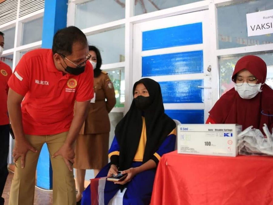 Hadiri Vaksinasi Pelajar, Danny Harap Pembelajaran Tatap Muka Segera Diberlakukan