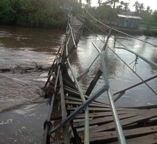 Instruksi Bupati Wajo, Jembatan Gantung Desa Tadangpalie Diperbaiki Tahun Depan