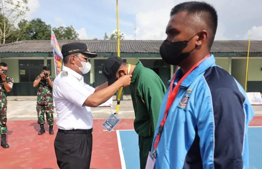Jadi Inspektur Upacara Open Tournament Volly di Kostrad, Danny Junjung Sportifitas