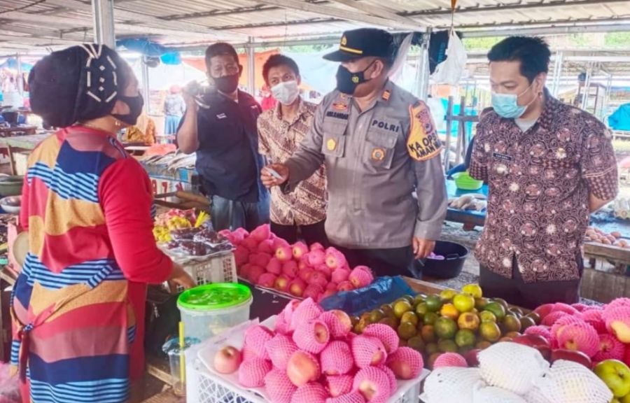 Kejar Target Vaksin, Muspika Kecamatan Tempe Sisir Pasar