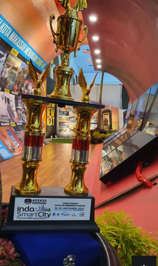 Makassar Kembali Raih Stand Terbaik Satu Pada Ajang APEKSI 2021