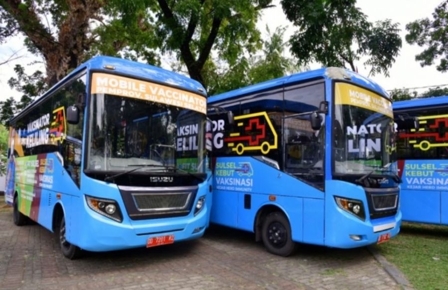 Mobile Vaccinator Sasar Warga Jeneponto, Plt Gubernur Sulsel Ajak Sosialisasikan Pentingnya Vaksin