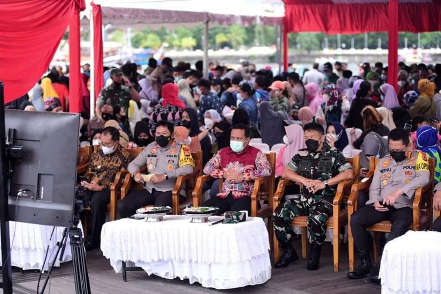 Pangdam Hasanuddin Hadiri Gebyar Vaksinasi Massal Provinsi Sulsel