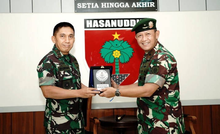 Pangdam Hasanuddin Terima Audiensi Pangdivif-3/Kostrad, Apa yang dibahas