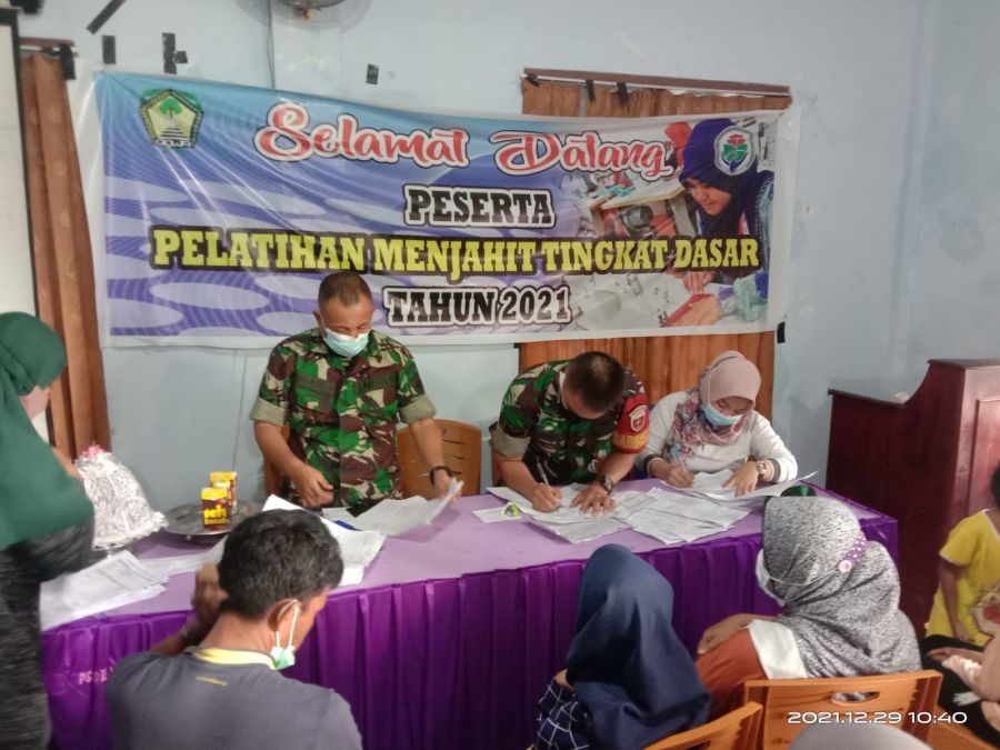 Desa Taeng Gandeng KODIM 1409 Dalam Rangka Percepatan Vaksinasi