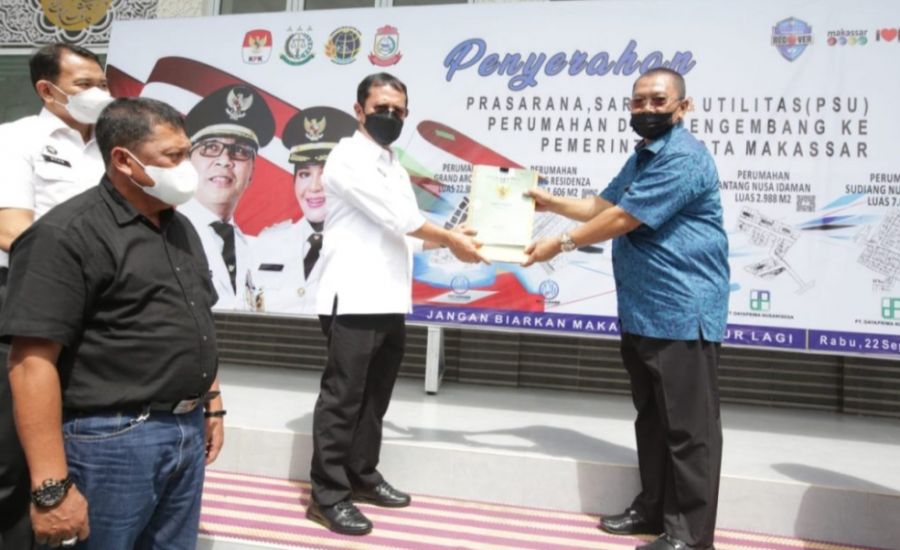 Pemkot Makassar Terima Penyerahan PSU Perumahan Dari Pengembang