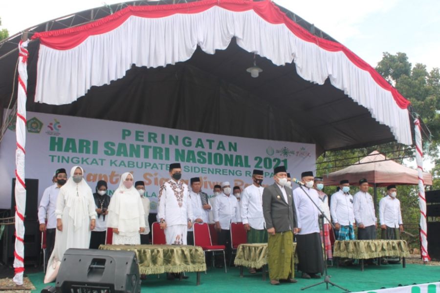 Peringatan Hari Santri Nasional di Kabupaten Sidrap Berlangsung Khidmat