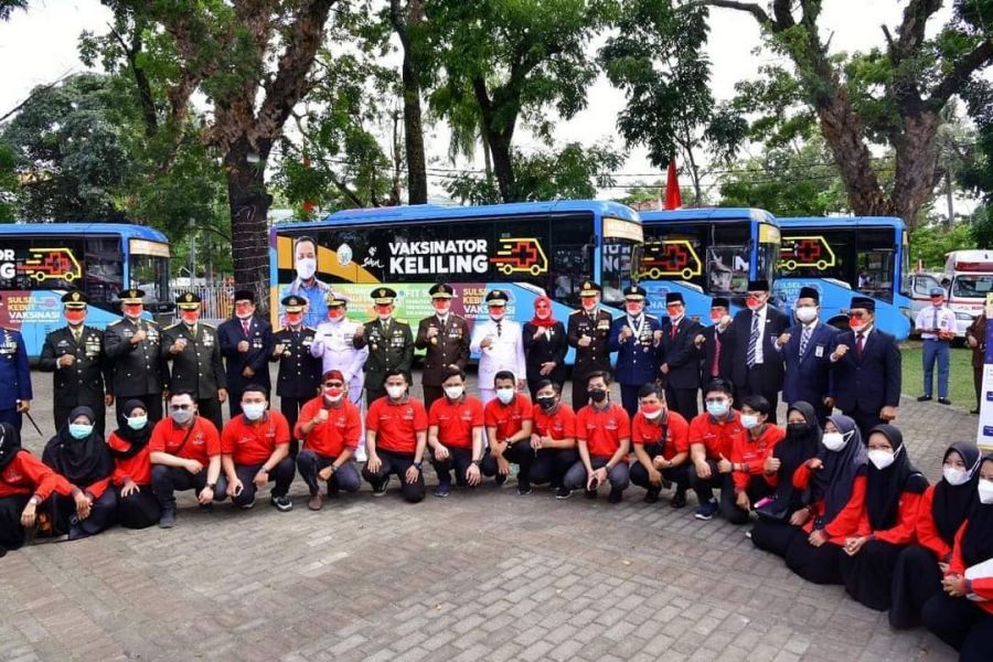 PLT Gubernur Sulsel Launching Mobile Vaksinator