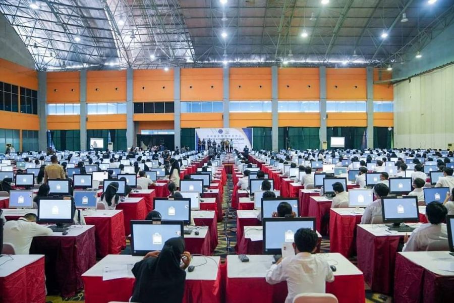 Plt Gubernur Sulsel Tinjau Tes SKD Calon ASN