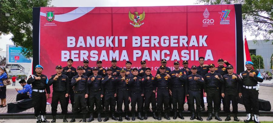 Perkokoh Perkuat Ideologi Pancasila, Senkom Ikuti Upacara Peringatan Hari Kesaktian Pancasila