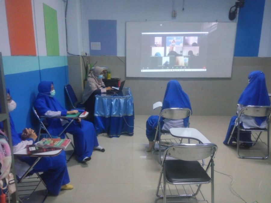 Simulasi PTM Dilaksanakan Sekolah Islam Terpadu SMP Plus Al Ashari