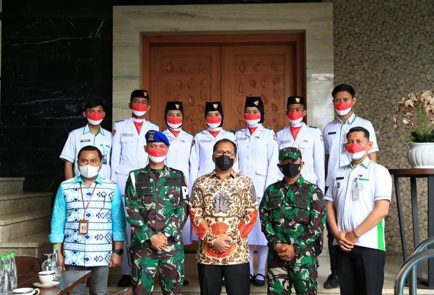 Sukses Kibarkan Bendera Merah Putih, Danny Terima Kunjungan Perwakilan Paskibraka Makassar