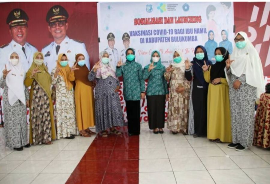 TP PKK Bulukumba Gelar Vaksinasi Untuk Ibu Hamil