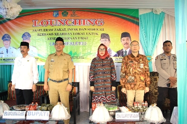 Wabup Edy Manaf Launching Zakat Berbasis Kearifan Lokal