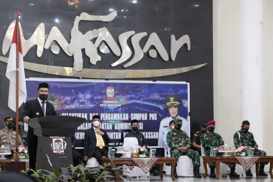 Walikota Makassar Lantik 40 Pejabat Administratif, Danny Tegaskan Loyalitas dan Tanggap Kerja