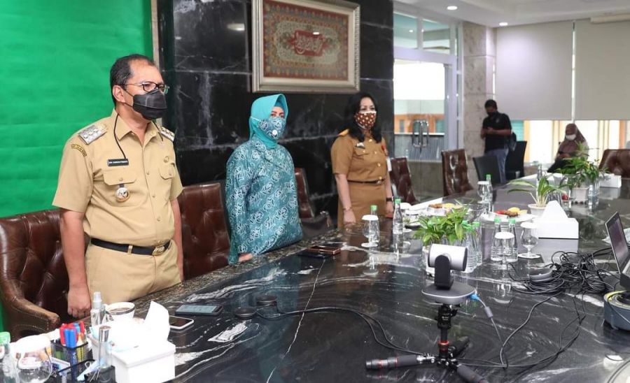 Walikota Makassar Buka MPLS Secara Virtual Via Zoom
