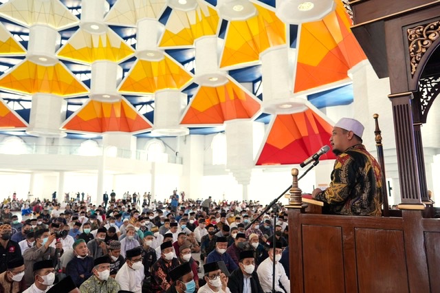 Warga Apresisiasi Komitmen Pemprov Rampungkan Masjid Kubah 99 Asmaul Husna