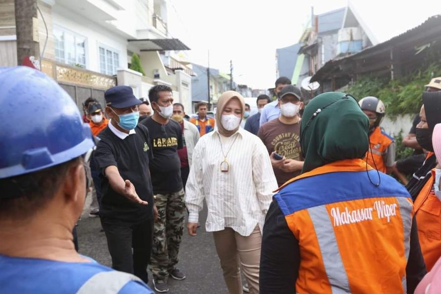 Persiapan HUT Makassar 414 Tahun, Wawali Fatma Tinjau Lorong Wisata Bambapuang