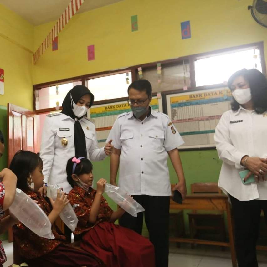Wawali Fatmawati Rusdi Tinjau pelaksanaan PTM GeNos